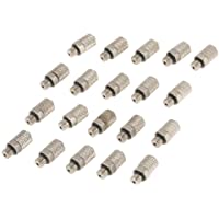 20 unids M5 4mm Acoplador de manguera de aire Neumática Recta Empuje rápido Conectores macho